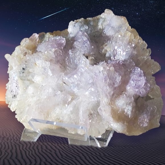 Rare gorgeous natural Lavender amethyst flower cluster - Picture 10 of 15